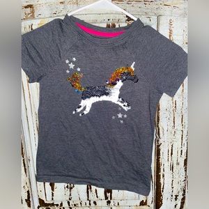 Cute sequin color change unicorn shirt